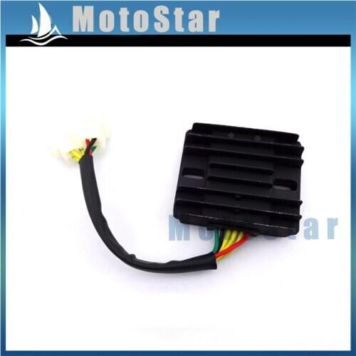 12V 6 Wires DC Voltage Regulator Rectifier For 150cc 200cc 250cc Scooter Moped ATV Quad 4 Wheeler Go Kart