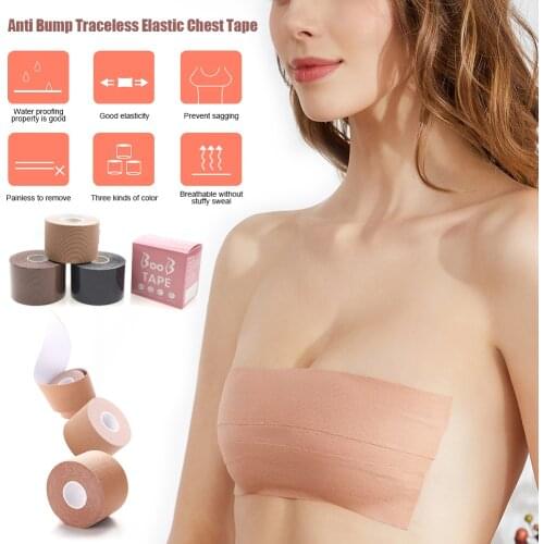 Boob Tape Seamless Push Up Bra Bust Lifting Invisible Silicone Strapless Bra Instant Sticky Waterproof Magic Adhesive For Women
