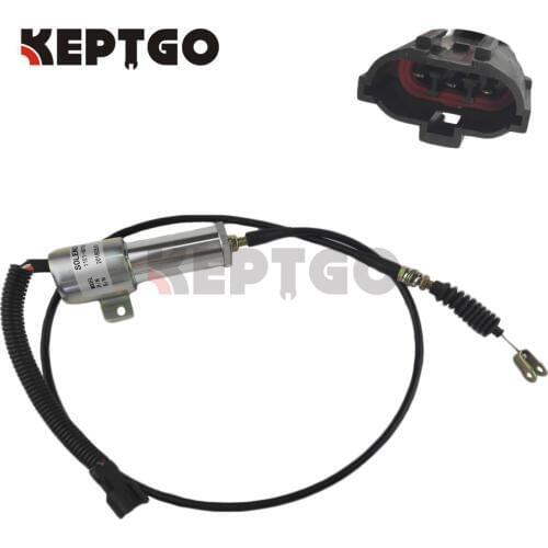 Fuel Stop Solenoid for Hyundai Excavator R210 R215 60V1-60100 60V1-60100-24