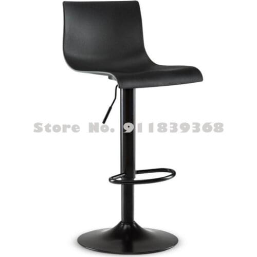 Modern Simple Bar Chair Family Bar Chair High Stool Bar Chair Lift Rotary Bar Stool Back Bar Stool
