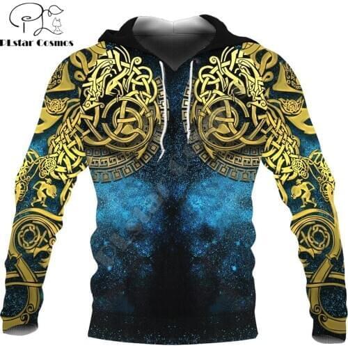 Viking Celtic Knot Tattoo All Over Design 3D Printed Hoodie Harajuku Streetwear Pullover Unisex Casual Jacket Tracksuit DW0145