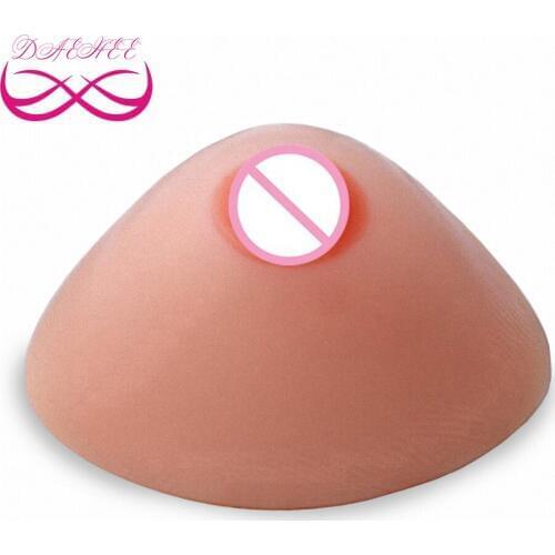 Triangle Shape 400G/Pair A Cup Soft Fake Silicone Breast Forms Boobs Tit Chest Enhancers Bust For Crossdresser Drag Queen Men