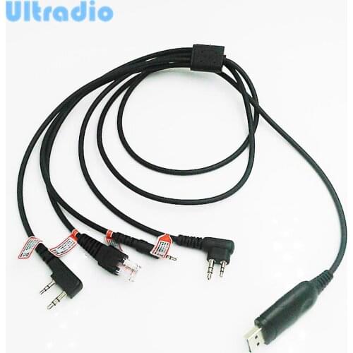 Ultradio New 4in1 USB Program Programming Cable Adapter for TYT/HYT Radio BAOFENG UV-5R 666S 777S 888S Walkie Talkie