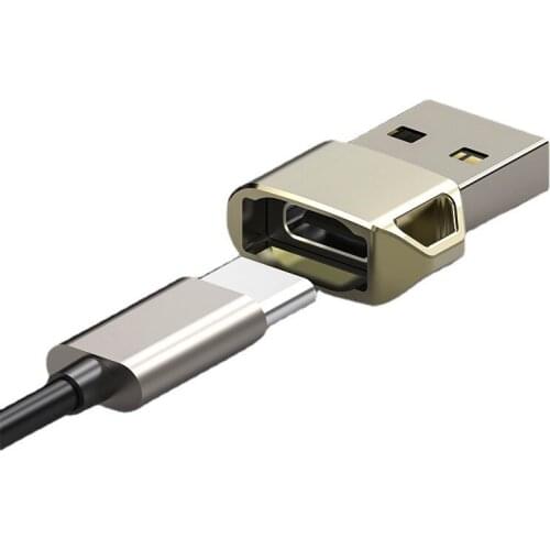 1PCS Universal Usb To Type C Adapter for Android Mobile Mini Type-C Jack Splitter Smartphone USB C Connectors OTG Converter