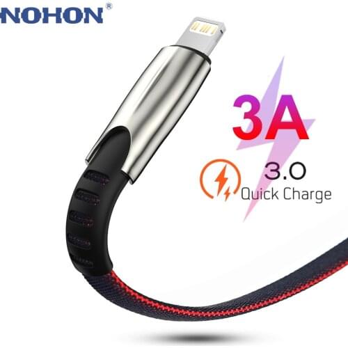 Data USB Charger Cable For Apple iPhone Cord 6 6S 7 8 Plus X XR XS Max 11 Pro iPad Origin Mobile Phone Long 2m 3m 3A Fast Charge