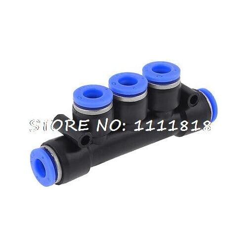 Air Piping 5 Ways 6mm to 6mm Coupler Tube Quick Joint Fittings Coupler