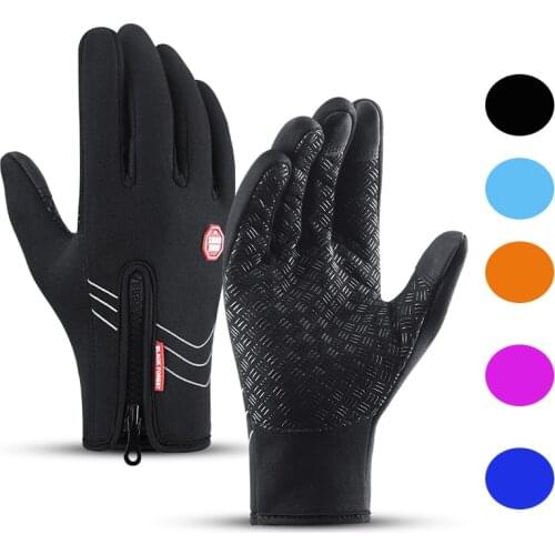 Winter Cycling Gloves Touchscreen Thermal Warm Cycling Bicycle Gloves Outdoor Camping Hiking Motorycle Gloves Sports Full Finger