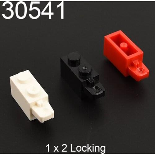 10PCS 30541 Hinge Brick 1x2 Locking Building block accessories parts MOC DIY Education Build Toys Brick