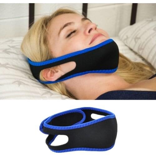 10pcs/lot Hot Sale Professional Anti Snore Chin Strap Stop Snoring Belt Sleep Apnea Chin Support Straps for Night Sleeping Aid