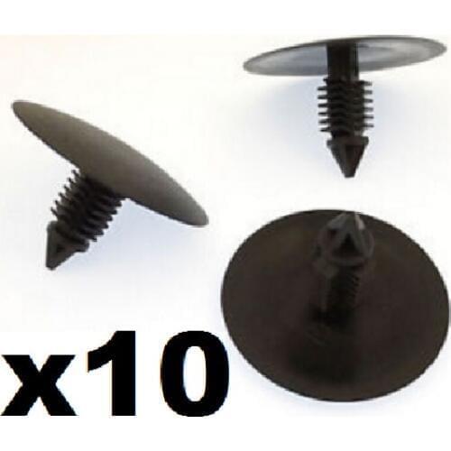 10x For Land Rover Fir Tree Clips for Bonnet Insulation, Trim Panels & Shields