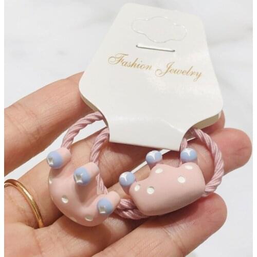 2Pcs Crown Hair Accessories Children Rubber Bands Scrunchies Elastic Hair Bands Girls Headband Decorations Ties Gum For Hair