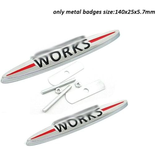 20pcs Metal Grill Works Car Styling Sticker Car Boot Emblem Badges Chrome Shiping free