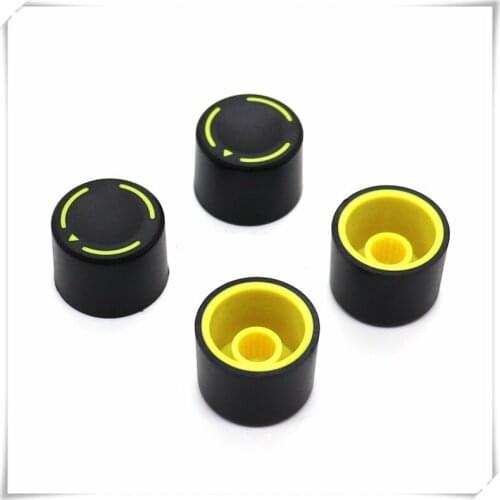 5 Pieces Plastic Flower Shaft Knob Diameter 20mm Height 15mm Potentiometer Encoder Knob Gear Shaped Inner Hole 6mm