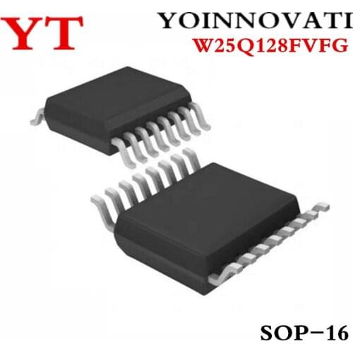 50pcs/lot W25Q128FVFG 25Q128FVFG W25Q128 25Q128 SOP16 Best quality