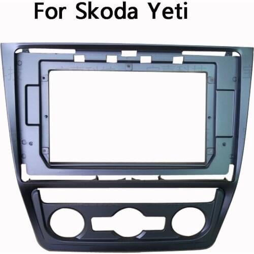 For Skoda Yeti 2014 2015 2016 2017 2018 Car Fascias Navigation Frame Dash Kit For 10~10.2"Universal Android Multimedia Player