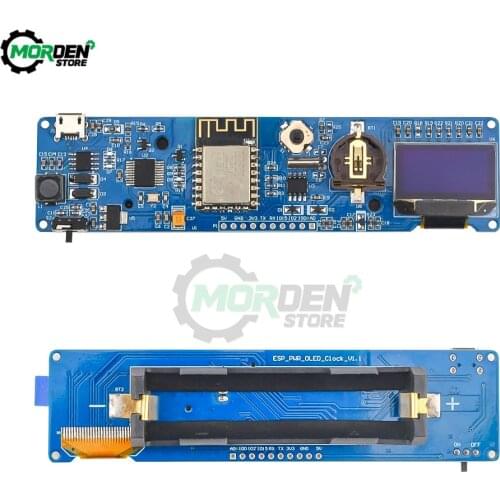 ESP8266 Clock Module LC-ESP-CLOCK-18650 8266 Clock Development Board Without 18650 Battery Clock Accessories
