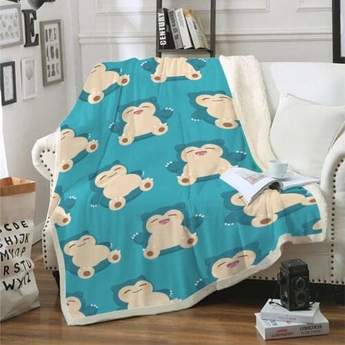 3D Printed Cartoon Animals Blanket Sherpa Fleece Bedspread Blanket Vintage Bedding Square Picnic Wool Soft Blanket