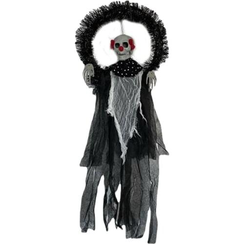 Halloween Ghostface Scarecrow Garland Decoration Garden Scary Hanging Grimace Skull Ghost Garland Ornaments Garden Decoration