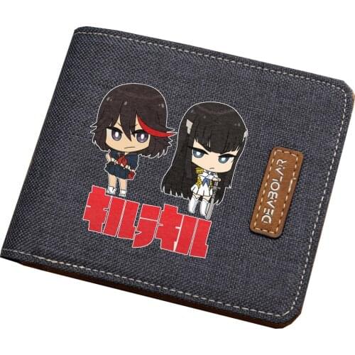 Game Akame ga Kill! cosplay wallet student coin Card purse Men women short printing Carteira wallet teenagers purse