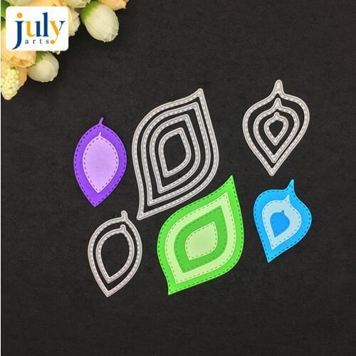 Julyarts Metal Cutting Dies Leaves Pattern Handwork Gift Paper New Cards For DIY Scrapbooking Embossing Decorative Craft Dies