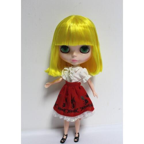Free Shipping big discount RBL-54DIY Nude Blyth doll birthday gift for girl 4 colour big eyes dolls with beautiful Hair cute toy