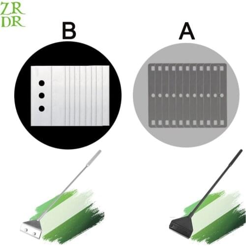 ZRDR 10 pcs aquarium cleaning tool blade, fish tank algae removal scraper accessories consumables, 25CM metal connecting rod