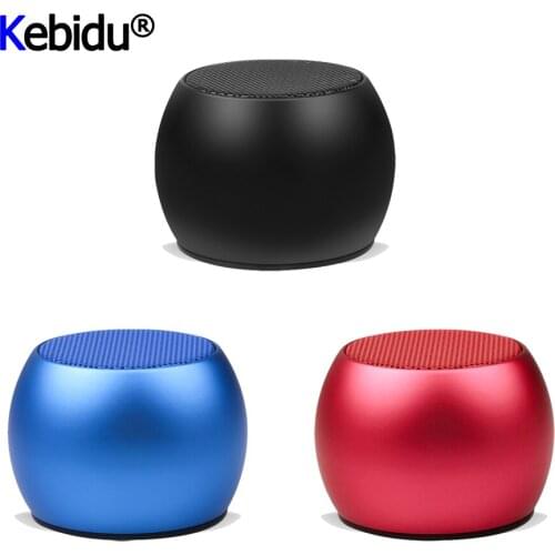 Mini Bluetooth Speaker Support Hand-free Metal Pocket Speaker Wireless Bluetooth 4.2 MP3 Music Player Loudspeaker