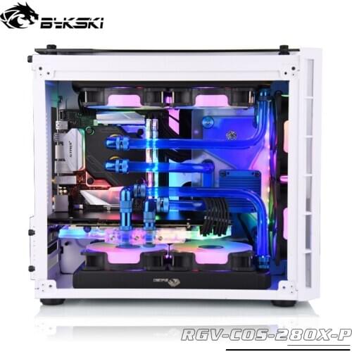 BYKSKI Waterway Cooling Block Kits for CORSAIR 208X Computer Case for CPU/GPU water cooling Block Support DDC Pump