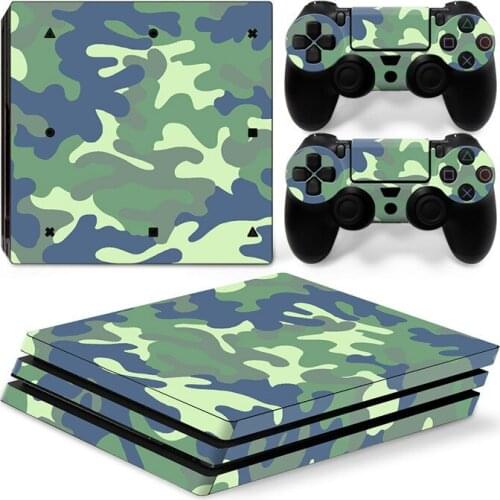 A set of imported PVC air duct stickers for PS4 Pro camouflage fashion pattern game console color stickers skin stickers