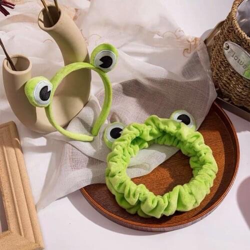 New Ms. Frog Washing Face Cloth Hair Band Animal Hair Band Hair Bands Cartoon Cute Fairy Makeup Elastic Broadband Headband