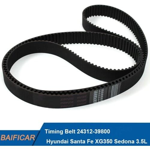 Baificar Brand New Genuine Timing Belt 24312-39800 For Hyundai Santa Fe XG350 Sedona 3.5L Kia Sorento 2002-2006