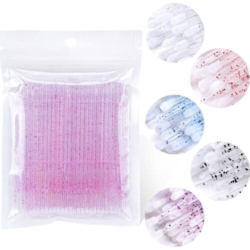 Disposable Nail Micro Crystal Cotton Swab Clean Sticks Brush Cotton Head Manicure Corrector Nail Polish Remover Tools Accessory