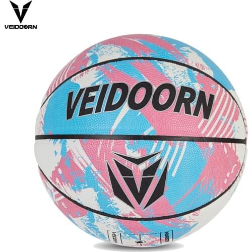 Veidoorn Wholesale or retail NEW Brand High quality Basketball Ball PU Materia Official Size7/6/5 Basketball Free With Net Bag