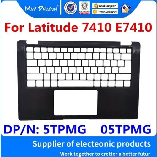 Original New For Dell Latitude 7410 E7410 Palmrest Keyboard Bezel Upper Case Top Case Chassis Cabinet Housing Shell 5TPMG 05TPMG