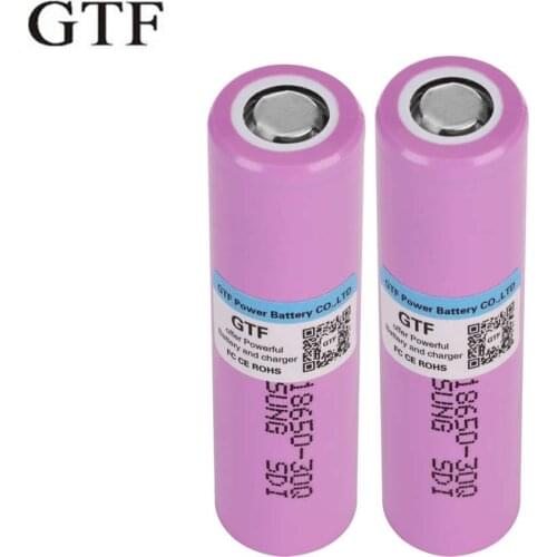Rechargeable battery for flashlight and lighthouse, gtf, 3.7v, 18650, 3000mah, inr18650, 30q, 20a