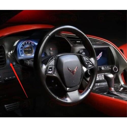 Suitable for Corvette C7 carbon fiber interior decoration patch, air conditioning outlet patch body kit, auto parts