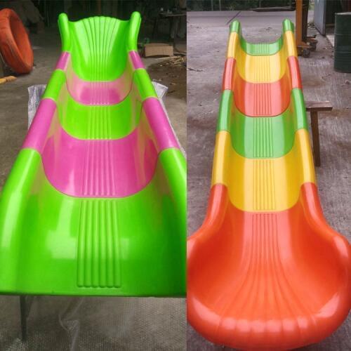 Amusement outdoor/indoor playground replacement plastic connected slide,play structure plastic accessories
