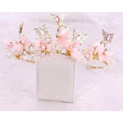 Luxury Bridal Tiara Handmade Pearl Hair Band Dress Accessories Korean New Flower Hair Band Sen Wedding Hair Accessories ML