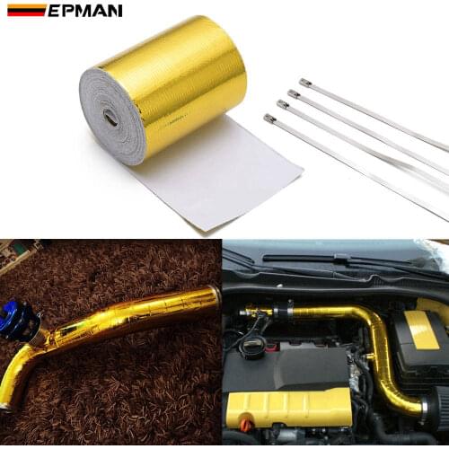 2"x5 Meter Roll SELF ADHESIVE REFLECT A GOLD HEAT WRAP BARRIER Hot Selling New For BMW E36 Z3/318I/IC/IS/TI EP-WR20DJGOLD