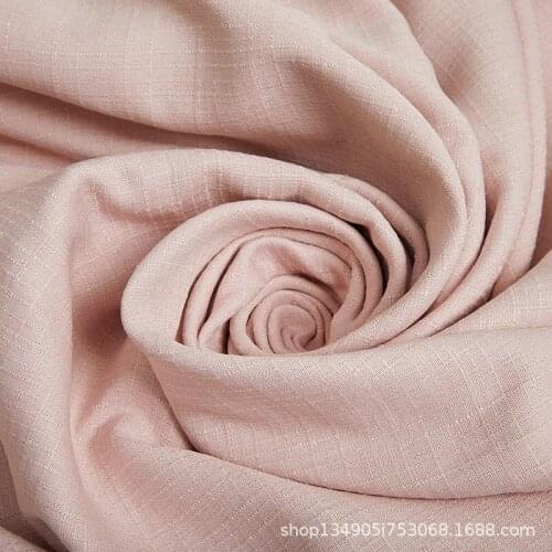 Modern Simple Curtains Pure Pigment Color Plaid Imitation Cotton and Linen High Blackout Curtains for Living Room Bedroom