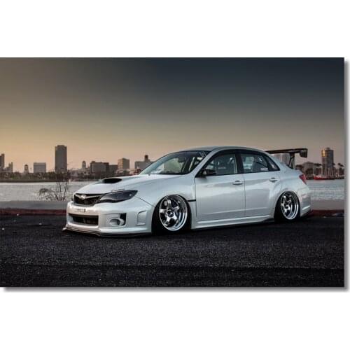 SUBARU WRX STI Sport Cars Tuning Car Supercar Cityscape Wall Art Posters and prints Canvas Painting For Home Decor