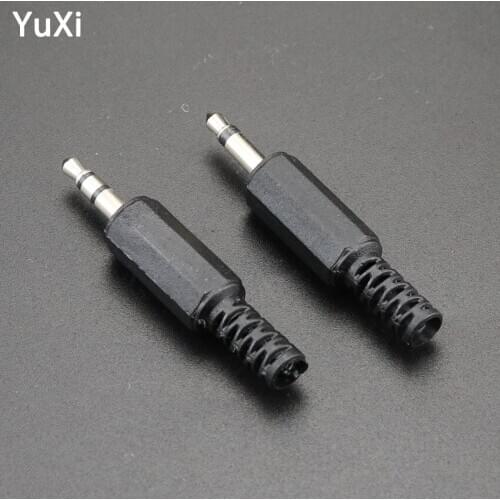 YuXi 5 pcs DIY Audio Plug 3.5mm 1/8" Audio Male Plug Adapter Stereo / Mono Plug jack Connector Headphone For Phone Headset