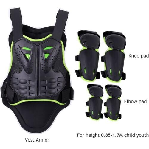 H:0.85-1.7M Children BMX MX DH MTB balance bike FULL Body Protect Vest Armor Kids Downhill Chest Back Protective gear