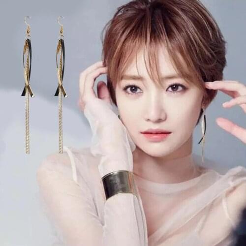 Punk Irregular Distorted Metal Tassel Drop Earrings Korean Simple Alloy Pendent Earrings for Women Girls Kids Ear Jewelry Gift