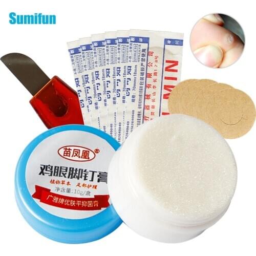 1Set Corn/Warts Remover Tools Antibacterial Ointment Wart Treatment Cream Skin Tag Remover Corn Plaster Warts Ointment