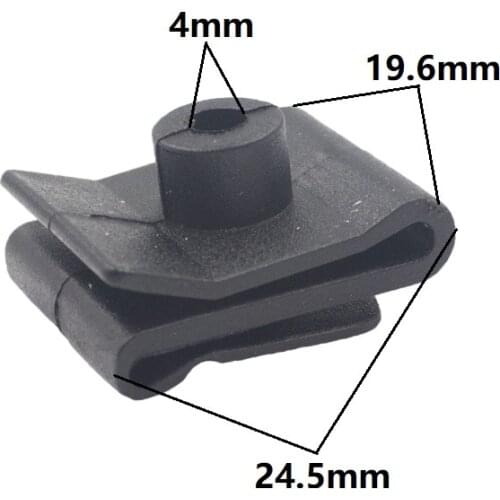 100Pcs For Mazda Toyota fender lined bumper U Nut Fixed Fastener Screw Clamp Retainers Car Body Plastic Clips