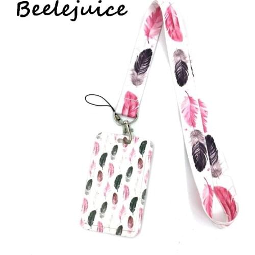 12sets Leaves Creative Lanyard Card Holder Student Hanging Neck Phone Lanyard Badge Subway Access Card Holder Accessories Gifts