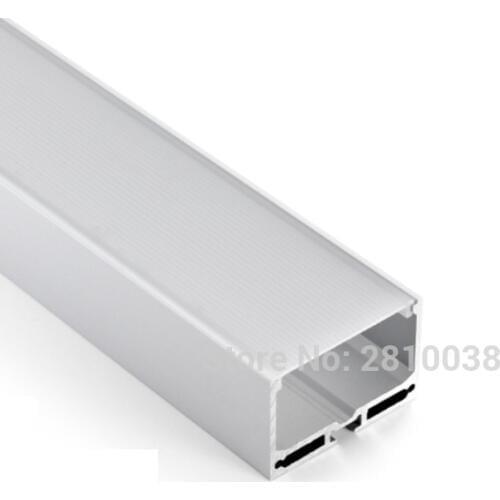 20 X 1M Sets/Lot Al6063 T6 aluminum profile for led light and 50mm wide U style alu led extrusions for suspending wall lamp