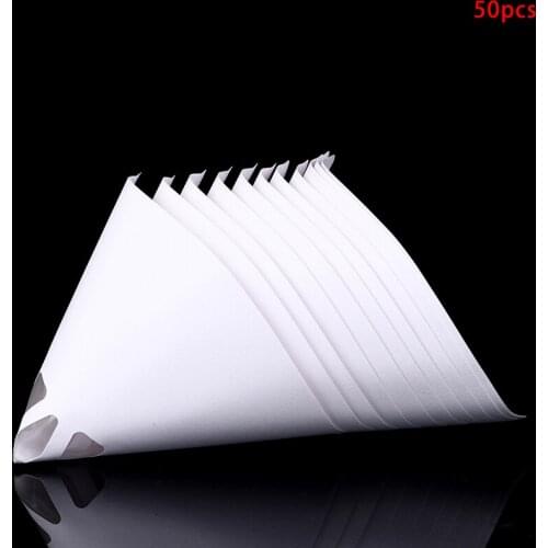 50Pcs 3D Printer Paper Filter LCD Photocuring Consumables UV Resin Accessories Thicker Paper Funnel