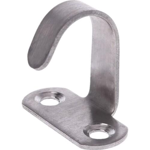 5x Stainless Steel J Shape Hook For Ceiling Cabinet Top Hanger Cloth Towel Robe
